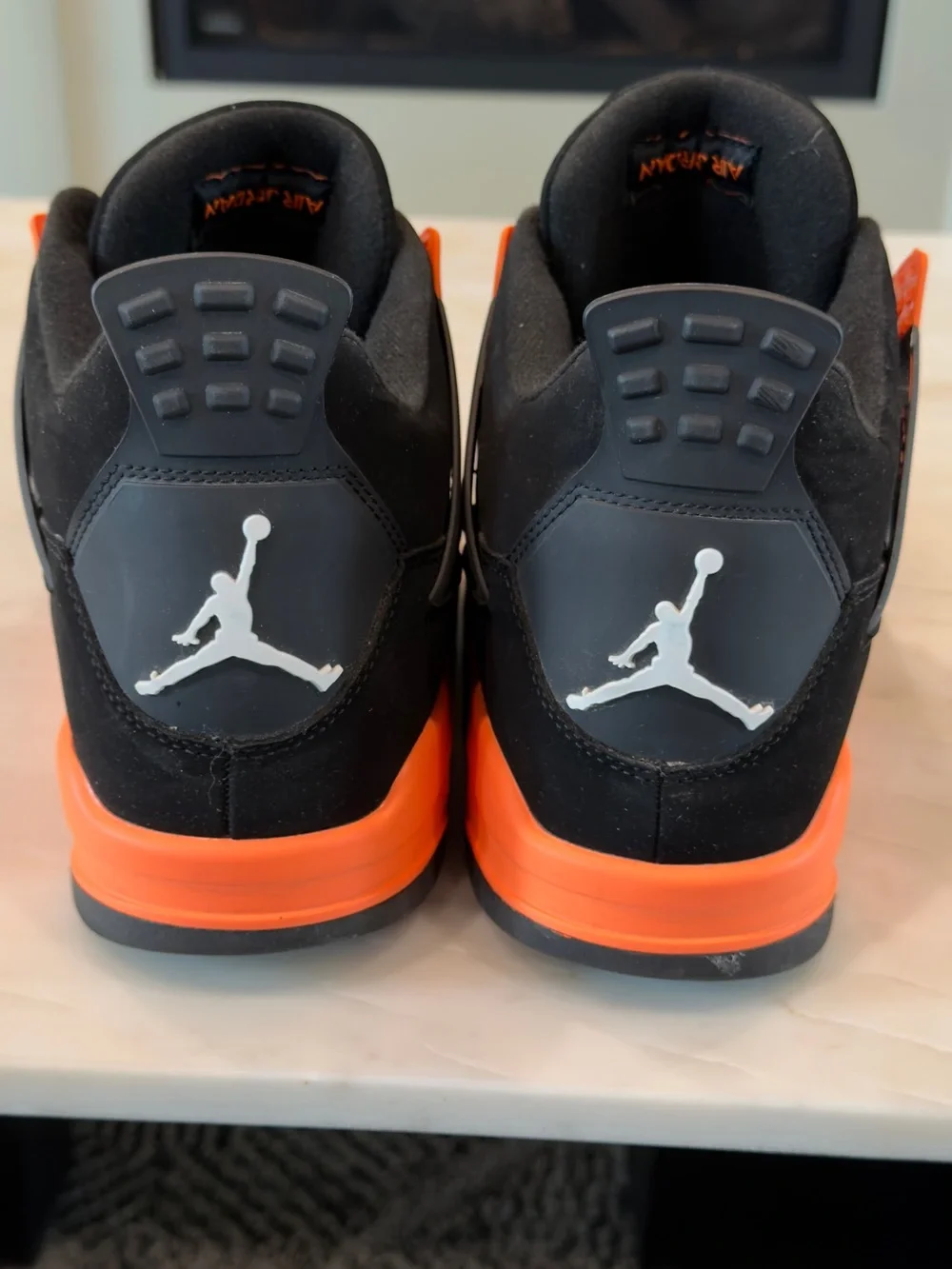 Nike Air Jordan 4 Retro - Black/Orange Men’s Sneakers